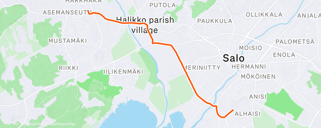 Карта физической активности (Kotiin)