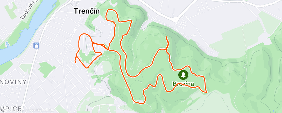 Map of the activity, Lunch Walk