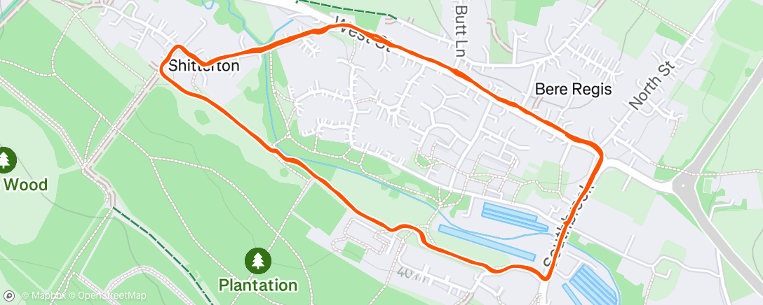 Map of the activity, Evening Walk