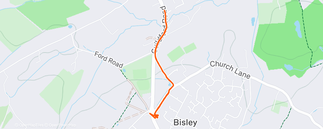 Map of the activity, Afternoon Walk