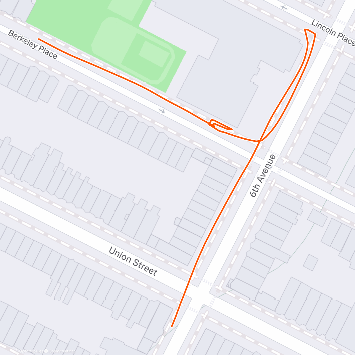 Карта физической активности (Afternoon Run)