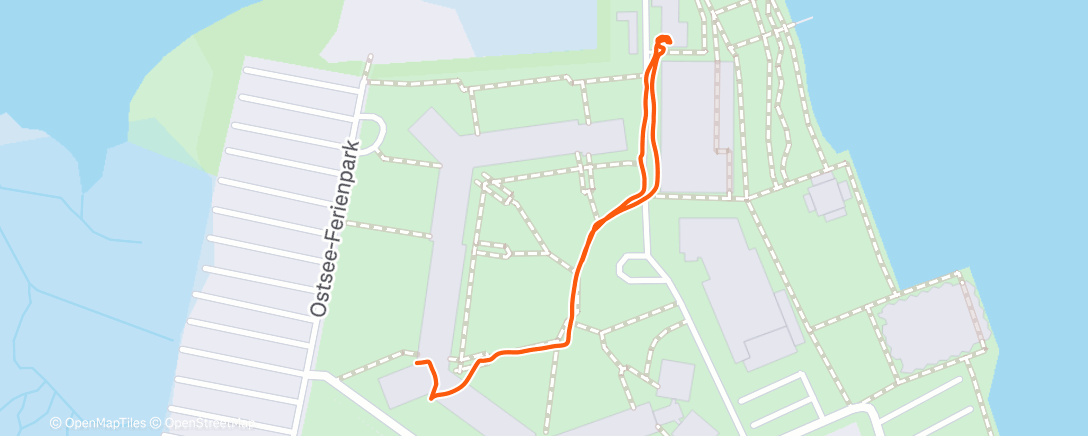 Карта физической активности (Spaziergang am Abend)