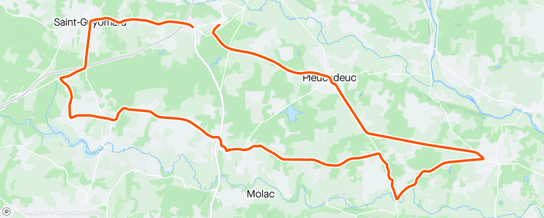 Map of the activity, Sortie Route avec Ludo et Wiwi