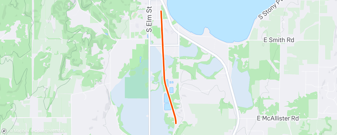 Map of the activity, Morning Run