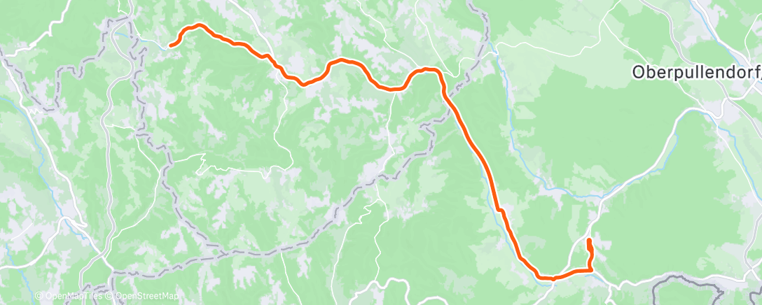 Map of the activity, Gravel-Fahrt am Nachmittag