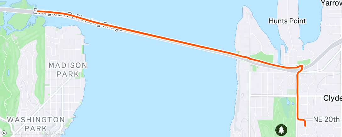 Map of the activity, Afternoon Walk