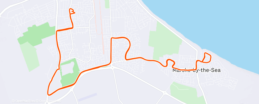 Map of the activity, Morning Run
