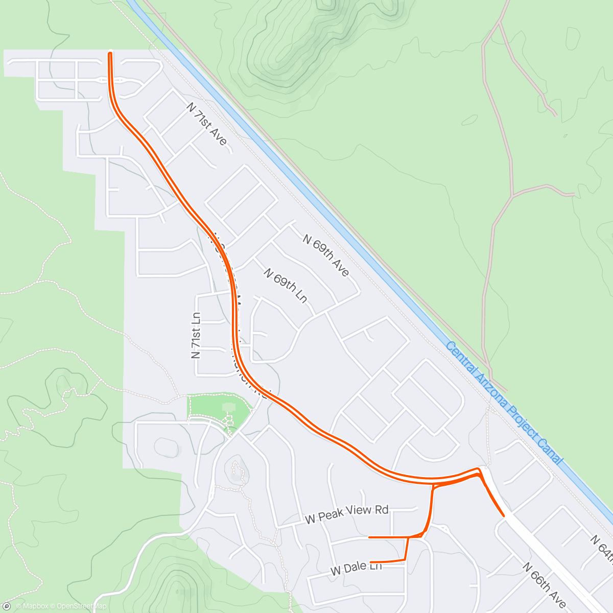 Map of the activity, SMR road