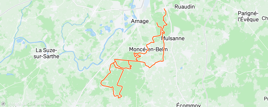 Mappa dell'attività Sortie vélo le matin Ronde des sables