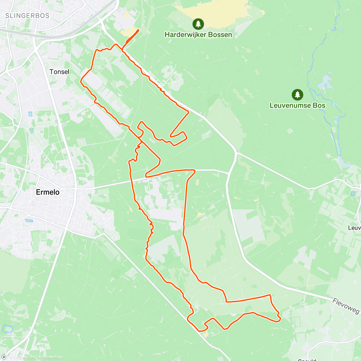 Map of the activity, Even acclimatiseren voor zaterdag