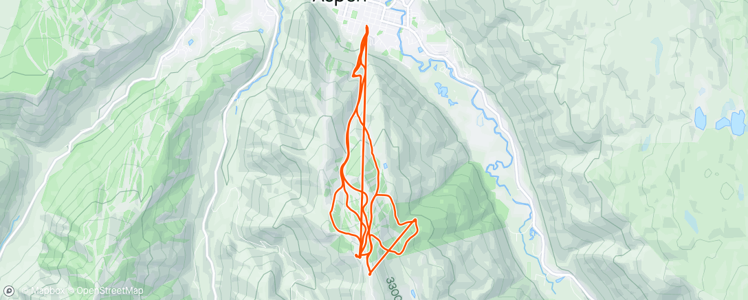 Map of the activity, Fast carving on Ajax