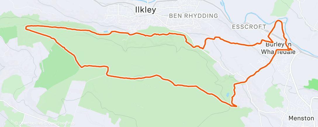 Map of the activity, Lunch Run