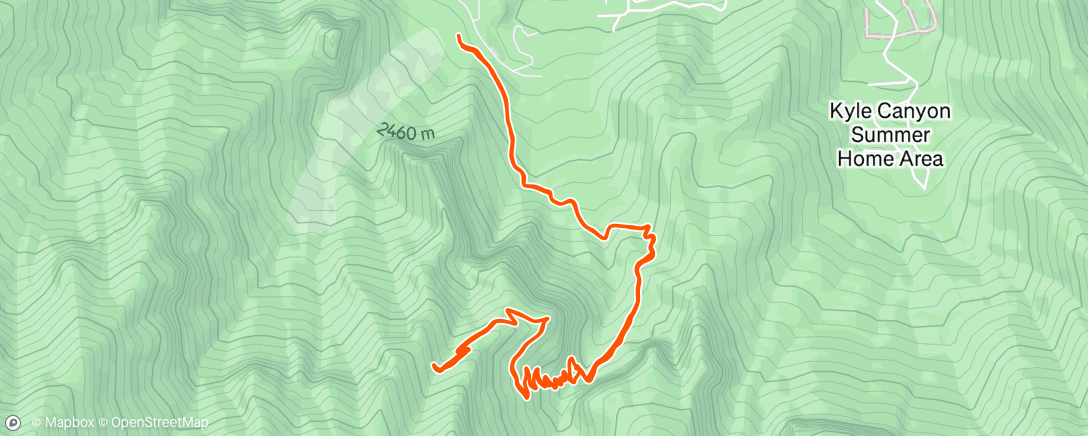 Map of the activity, Morning Hike