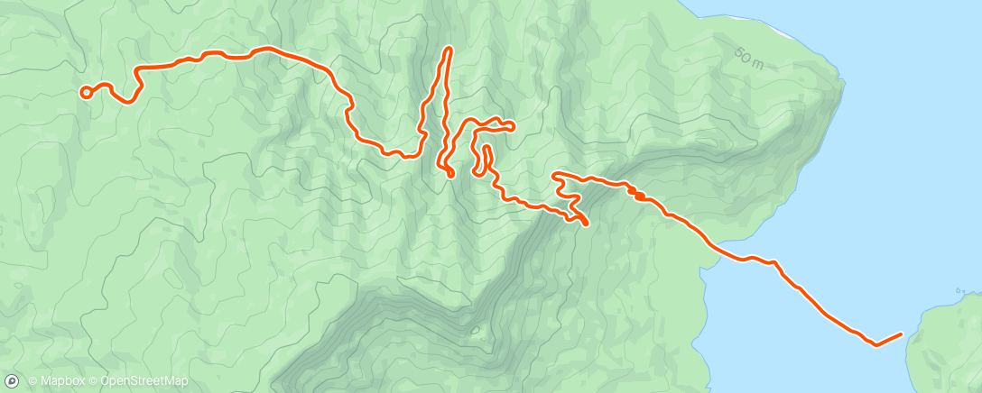 Map of the activity, Zwift - Climb Portal: Col de la Madone at 50% Elevation in Watopia