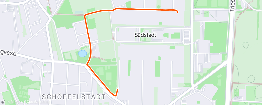 Map of the activity, Südstadt Lauf 3,5km