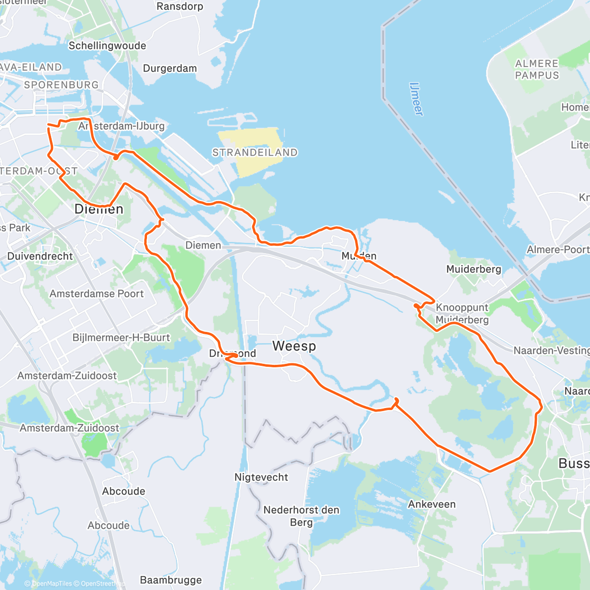 Map of the activity, Naardermeer