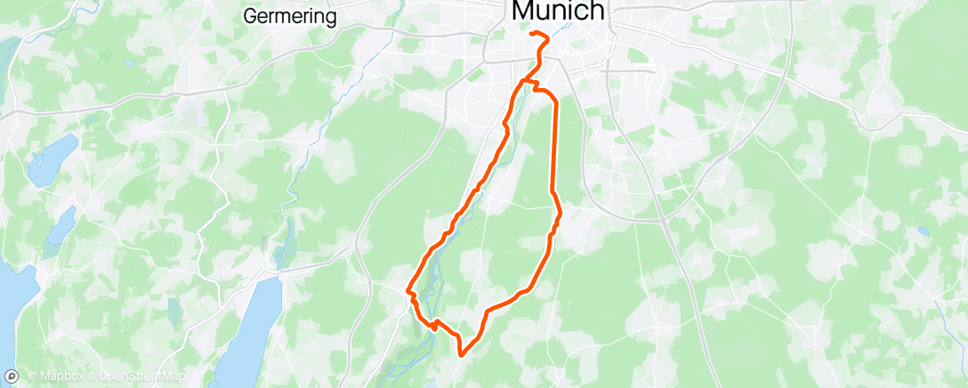Map of the activity, Abendradfahrt 🫰
