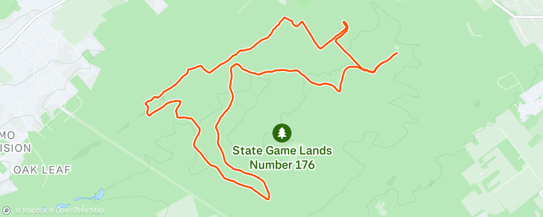 Map of the activity, Scotia trails and grass