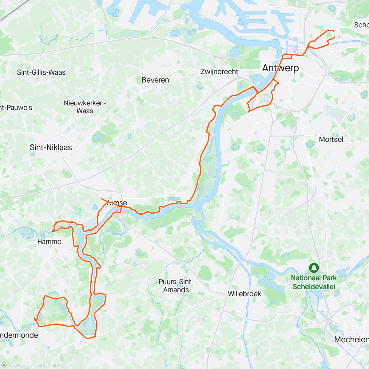 Map of the activity, ☀️🚴🏼‍♂️
