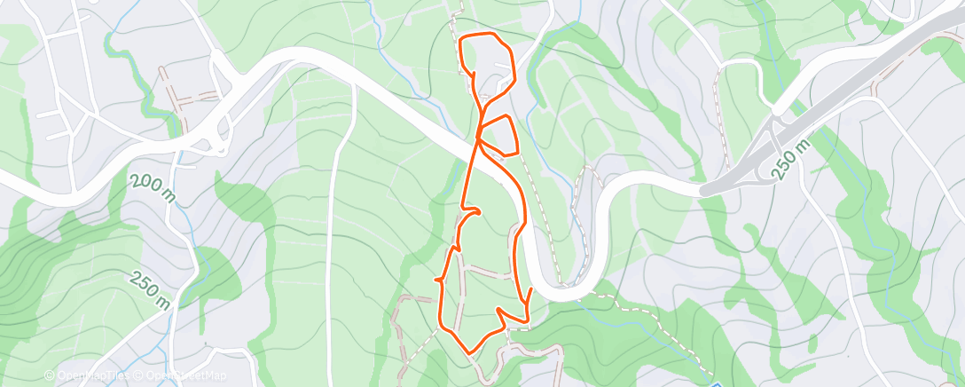 Map of the activity, Lunch Run