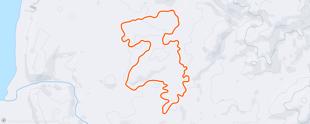 Map of the activity, Zwift - SST (Short) in Makuri Islands