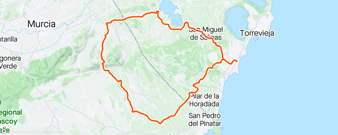Map of the activity, Plata de Cabezo