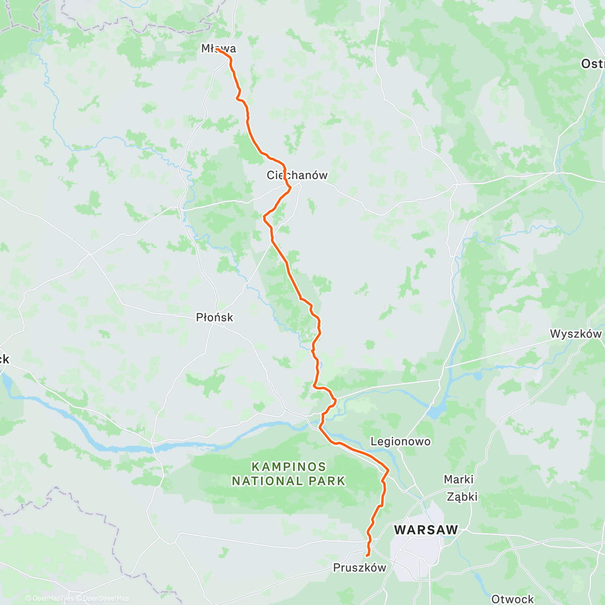 Map of the activity, Powrotny trip ze świąt