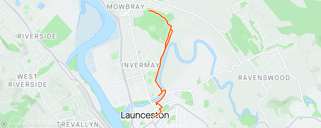 Map of the activity, Morning Run