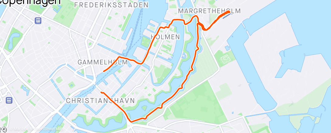 Mapa da atividade, Nyhavn - Holmen