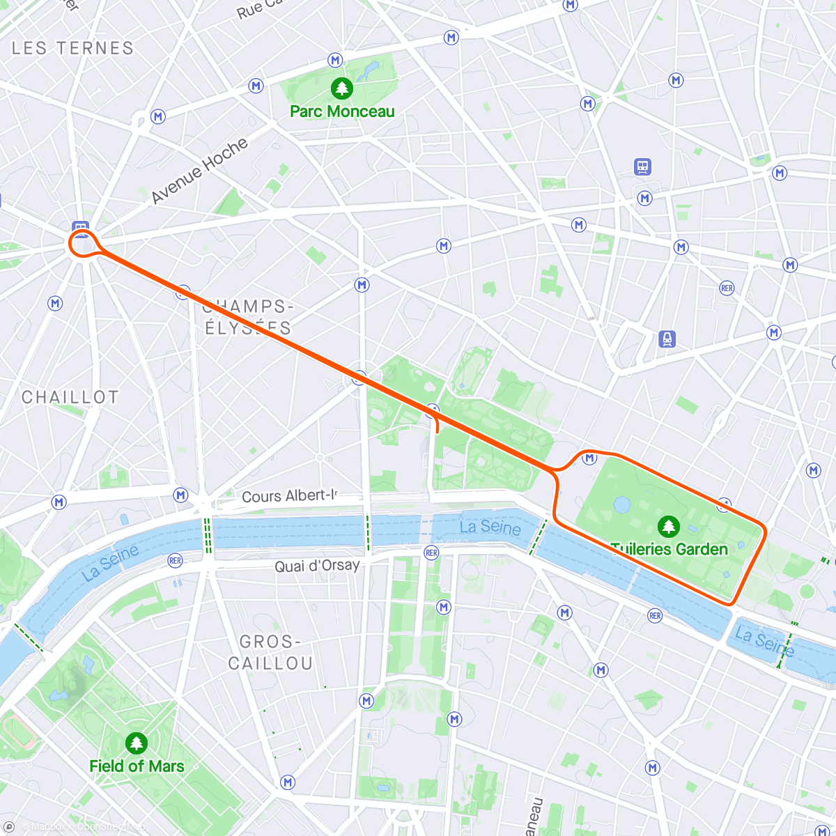 Kaart van de activiteit “Zwift - Group Ride: SZR Knightrider (D) on Lutece Express in Paris”