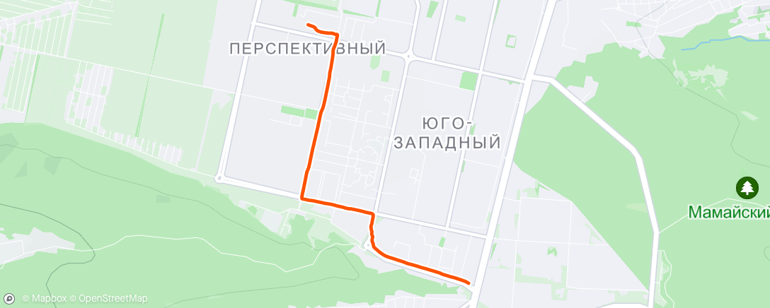 Karte der Aktivität „Утренний велозаезд”