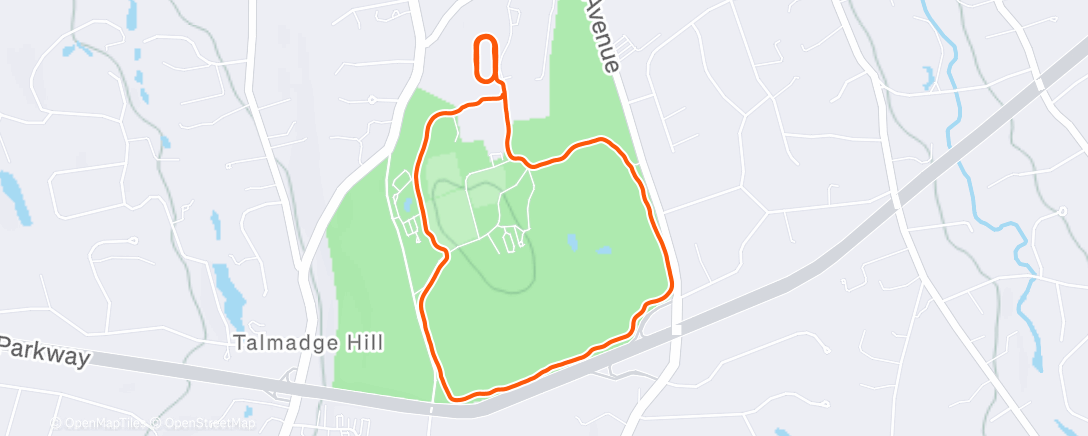 Map of the activity, Morning Run