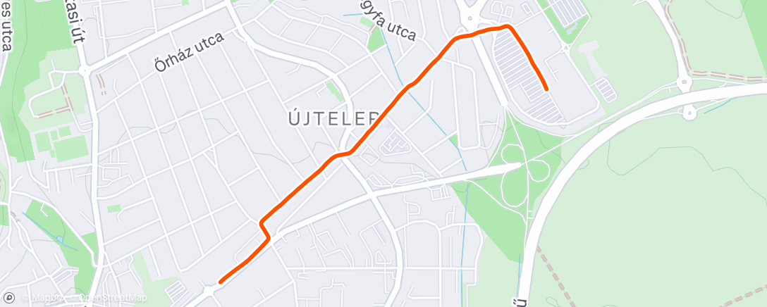 Map of the activity, Morning Walk