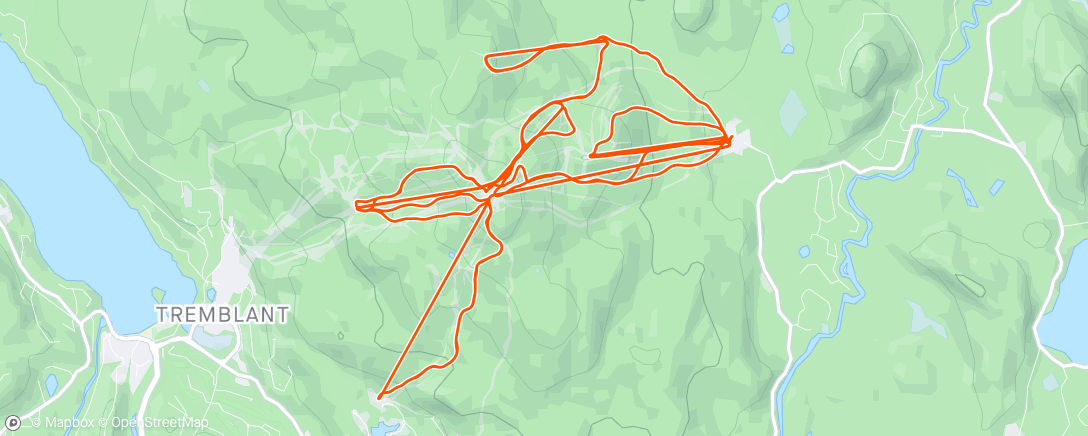 Map of the activity, Slopes - A day skiing at Mont Tremblant Ski Resort