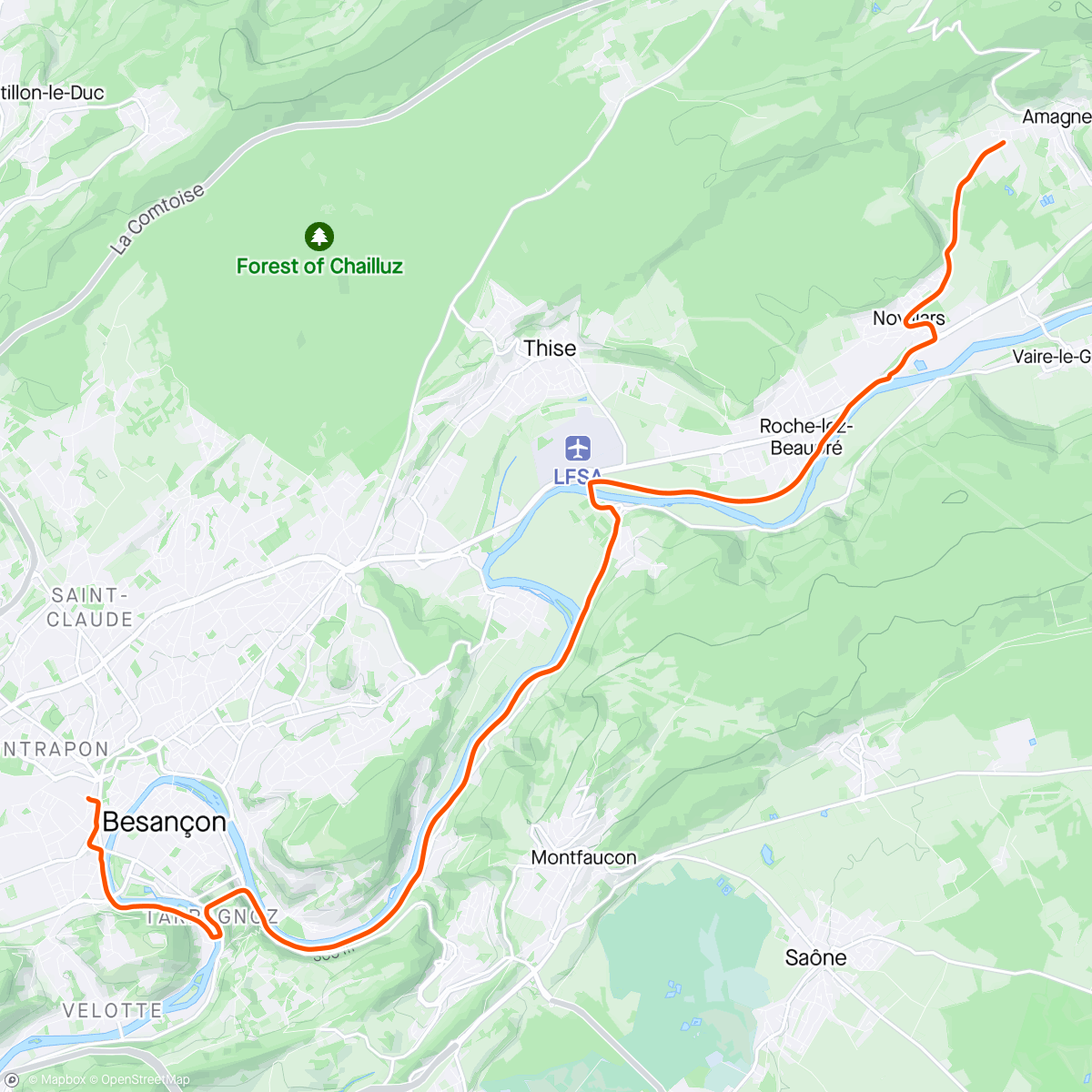 Map of the activity, Afterwork