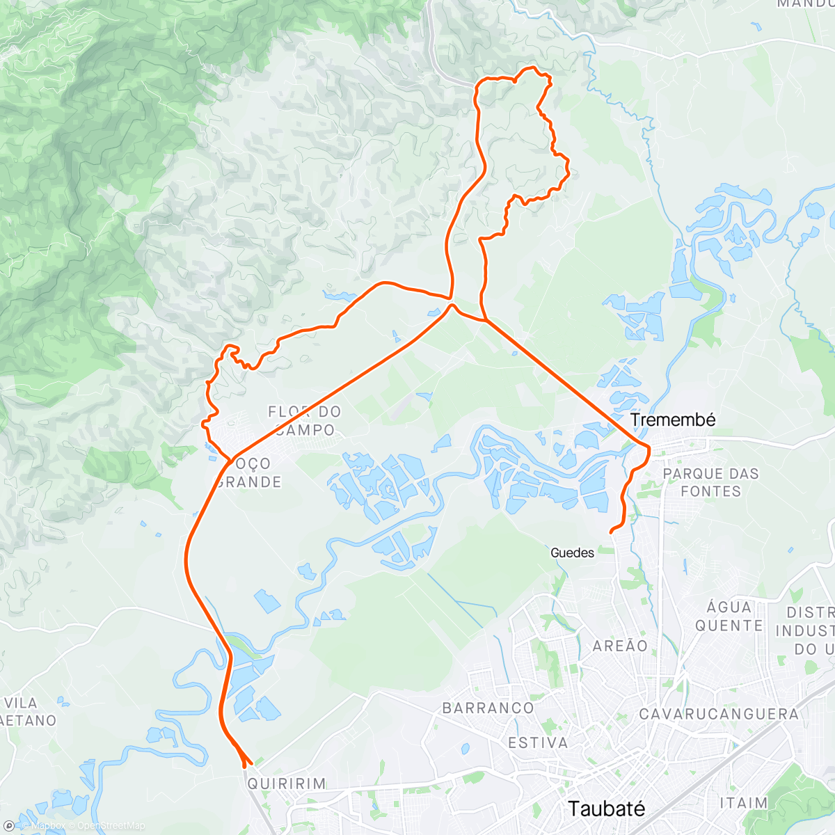 Map of the activity, Porteira amarela, Maristela quiririm