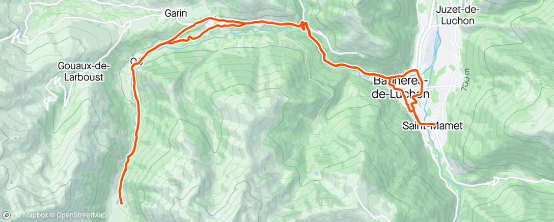 Map of the activity, Les Granges d’Astau for coffee