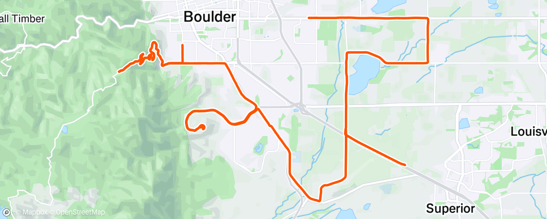 Map of the activity, Afternoon Ride