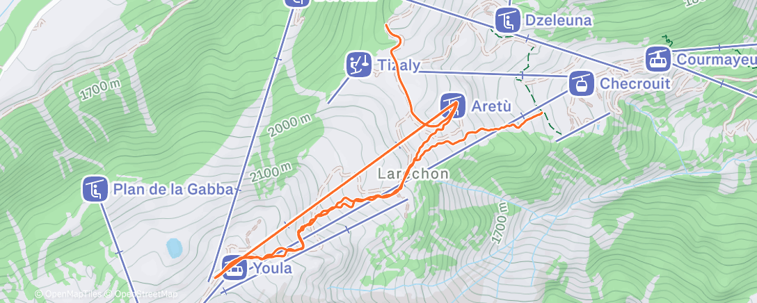 Карта физической активности (Lunch Snowboard)