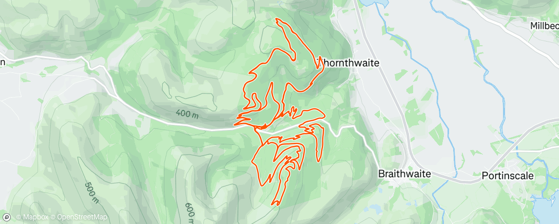 アクティビティ「Whinlatter」の地図