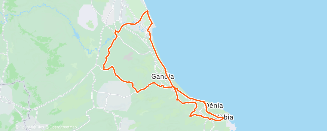 Map of the activity, Morning Ride