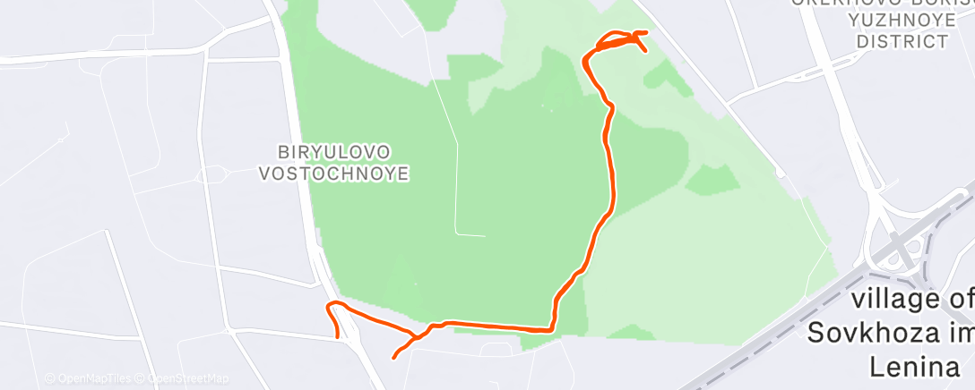 Map of the activity, Трейлраннинг (после обеда)