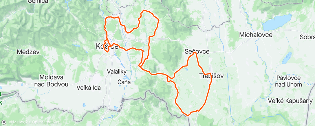 Map of the activity, Okolo Slovenska (UCI 2.1) Stage 1 (111.)