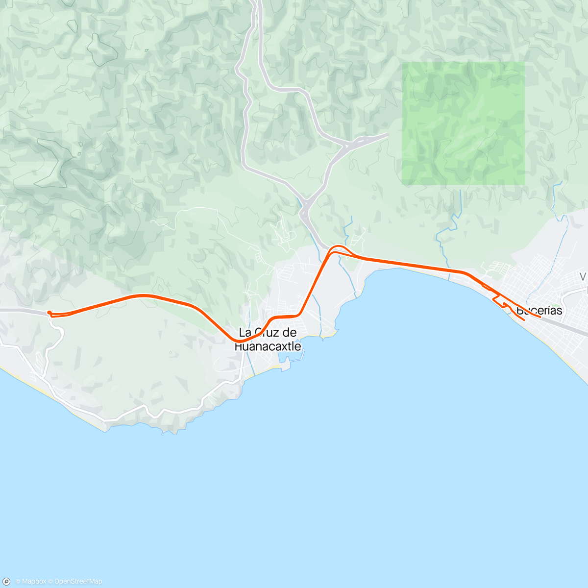 Map of the activity, Last ride in Bucerias (headed home now!) Video is up from the trip including defense KOM (they paved my Kom on a cobblestone climb), Tequila vs Mezcal vs Raicilla, and CREATURE CAM SWIM EDITION