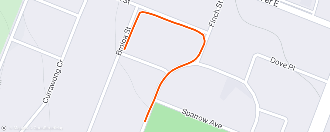 Map of the activity, Lunch Walk