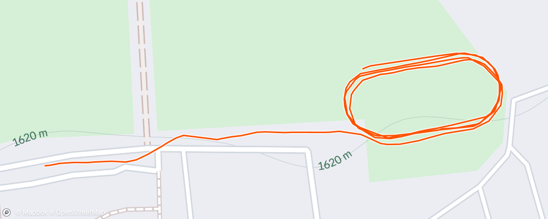 Map of the activity, Afternoon Run