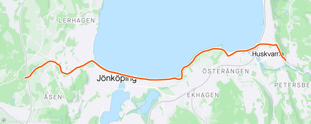 Map of the activity, Transportlöpning hem
