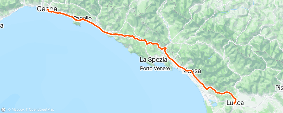 Map of the activity, Giro d'Italia stage 5🇮🇹
