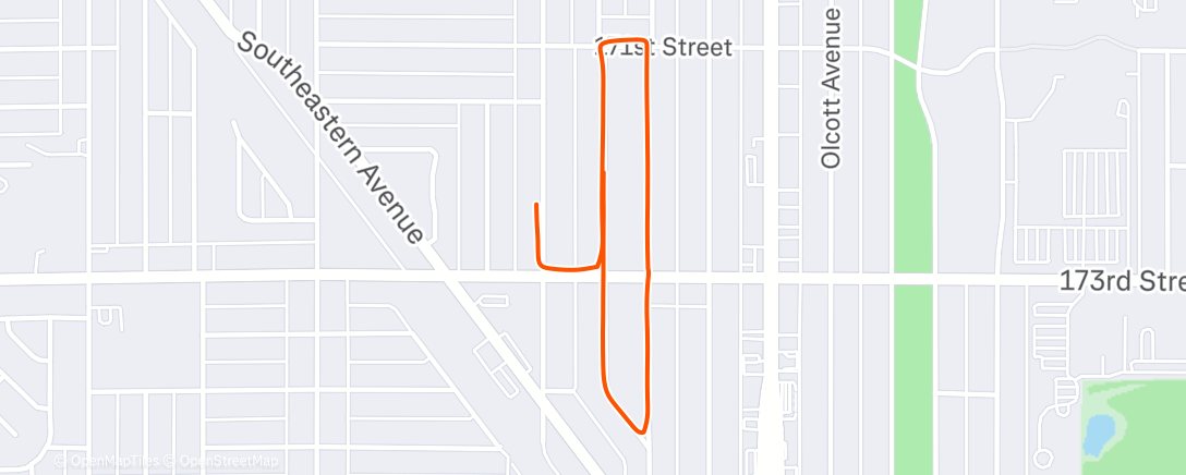 Map of the activity, Morning Walk