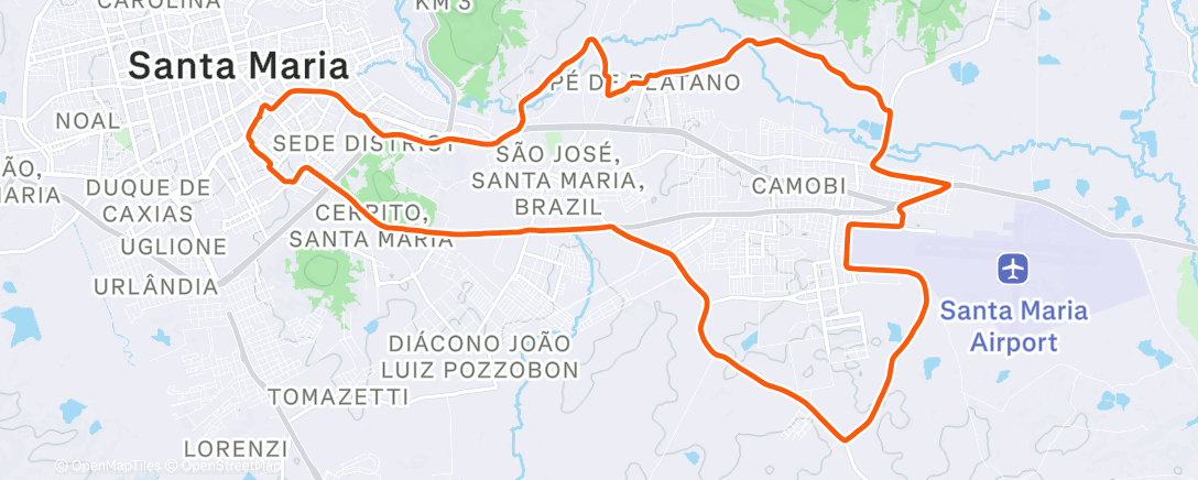 Map of the activity, Evening Mountain Bike Ride